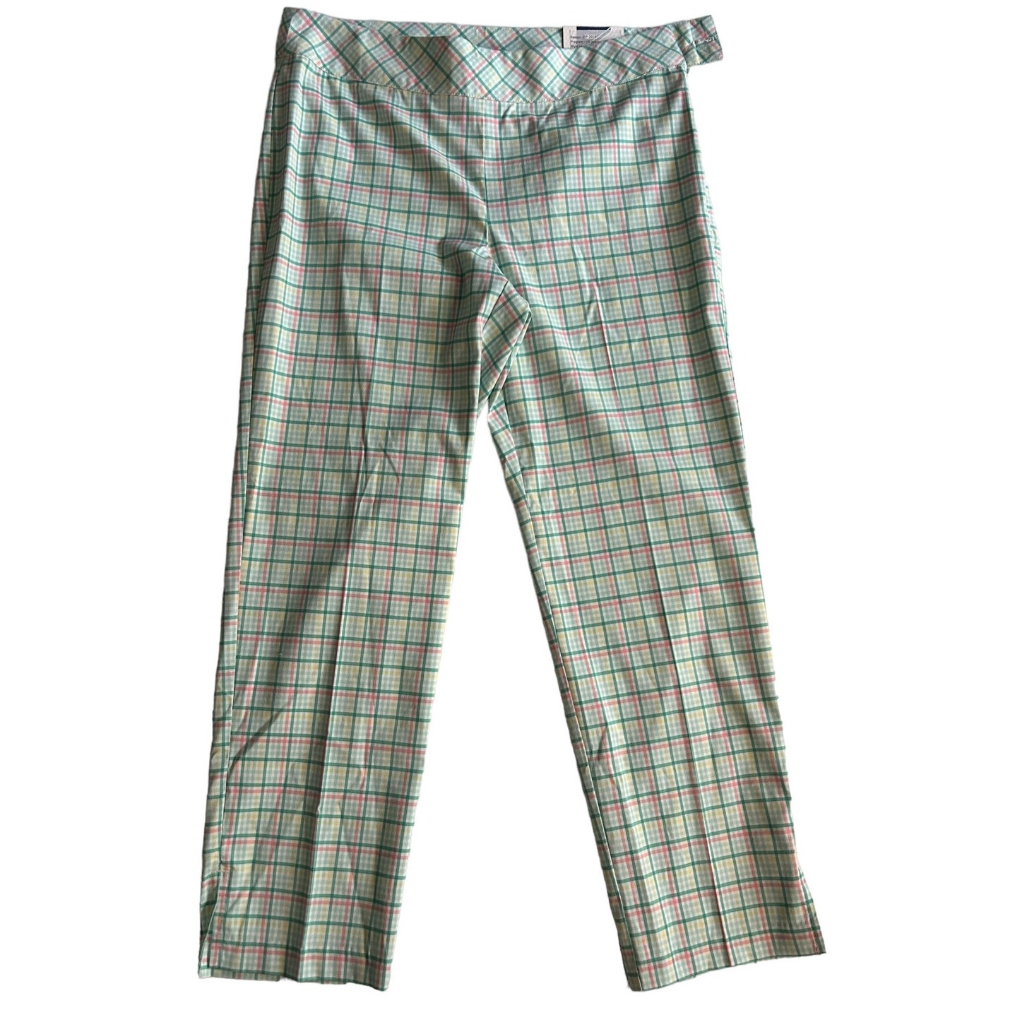 Izod Golf Capri Pants Size 4 Green Pink White